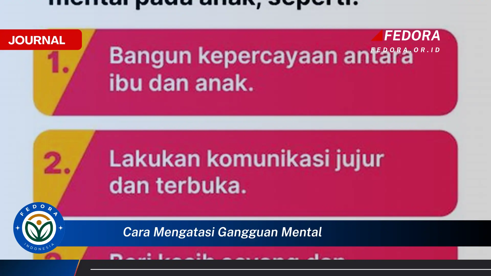 Langkah demi langkah, Cara Mengatasi Gangguan Mental Secara Praktis dan Efektif