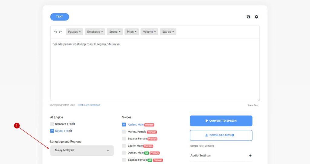 Sound Of Text Natural Di Voicemaker